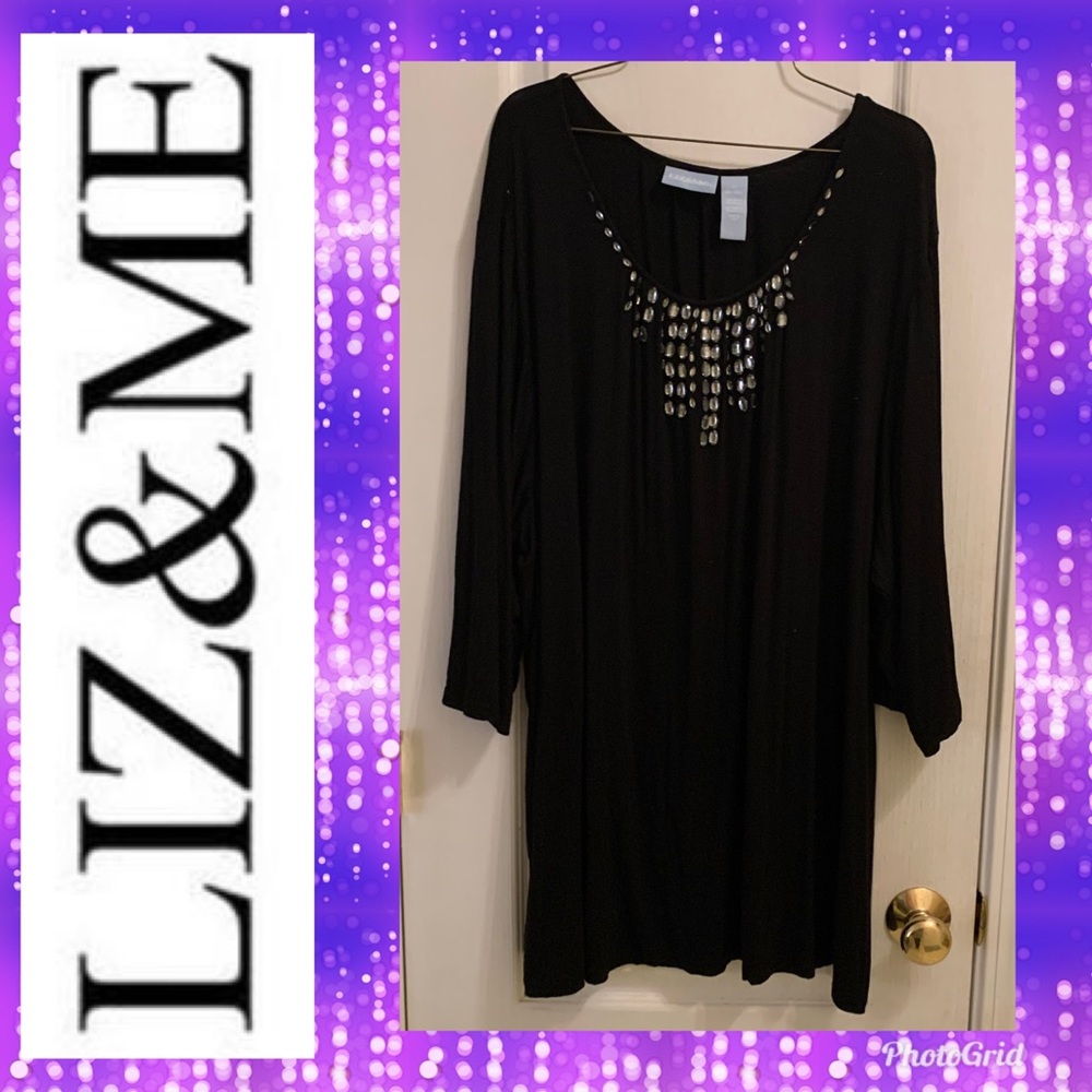 Liz & me jeweled top 3x 26-28
